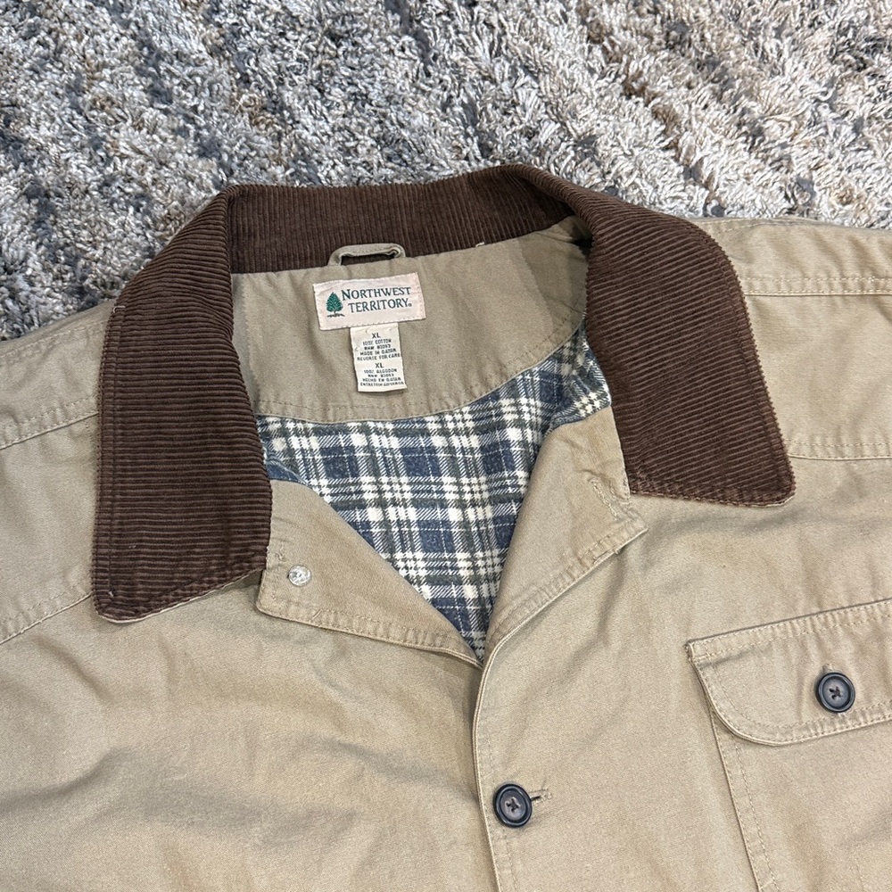 Northwest Territor barn field Jacket with Brown coudory Collar jacket sz XL - Picture 3 of 11